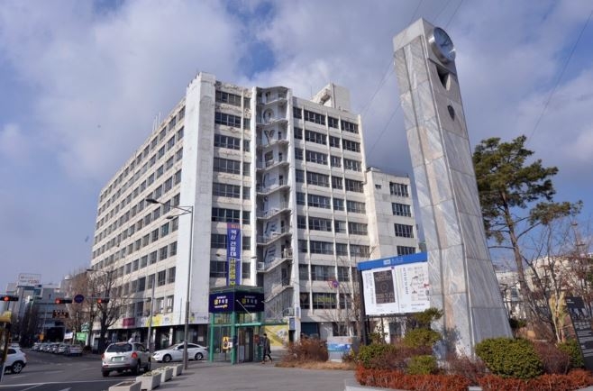 리모델링 전 전일빌딩. 이용섭 광주시장 블로그 캡처.
