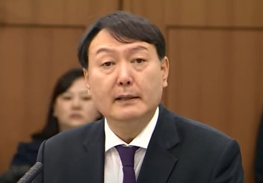 윤석열 검찰총장의 모습. <캡처사진=연합뉴스TV>