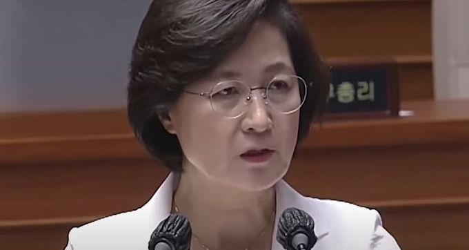 추미애 법무부장관의 모습. <캡처사진=비디오머그>