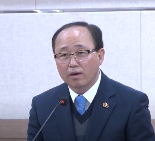 임용수 전라남도 도의원의 모습, <캡쳐사진=IBN일등방송>