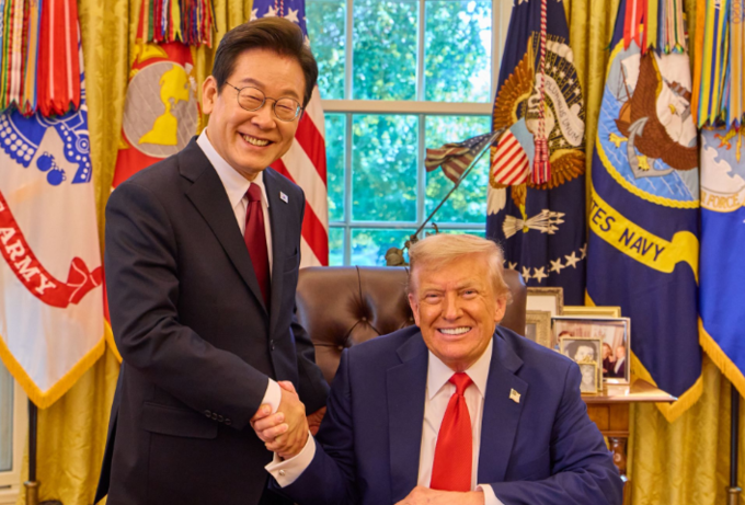 이재명 대통령과 트럼프 대통령의 모습. <사진=대통령실>